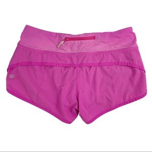 Lululemon Speed Short Paris Pink White Microstripe